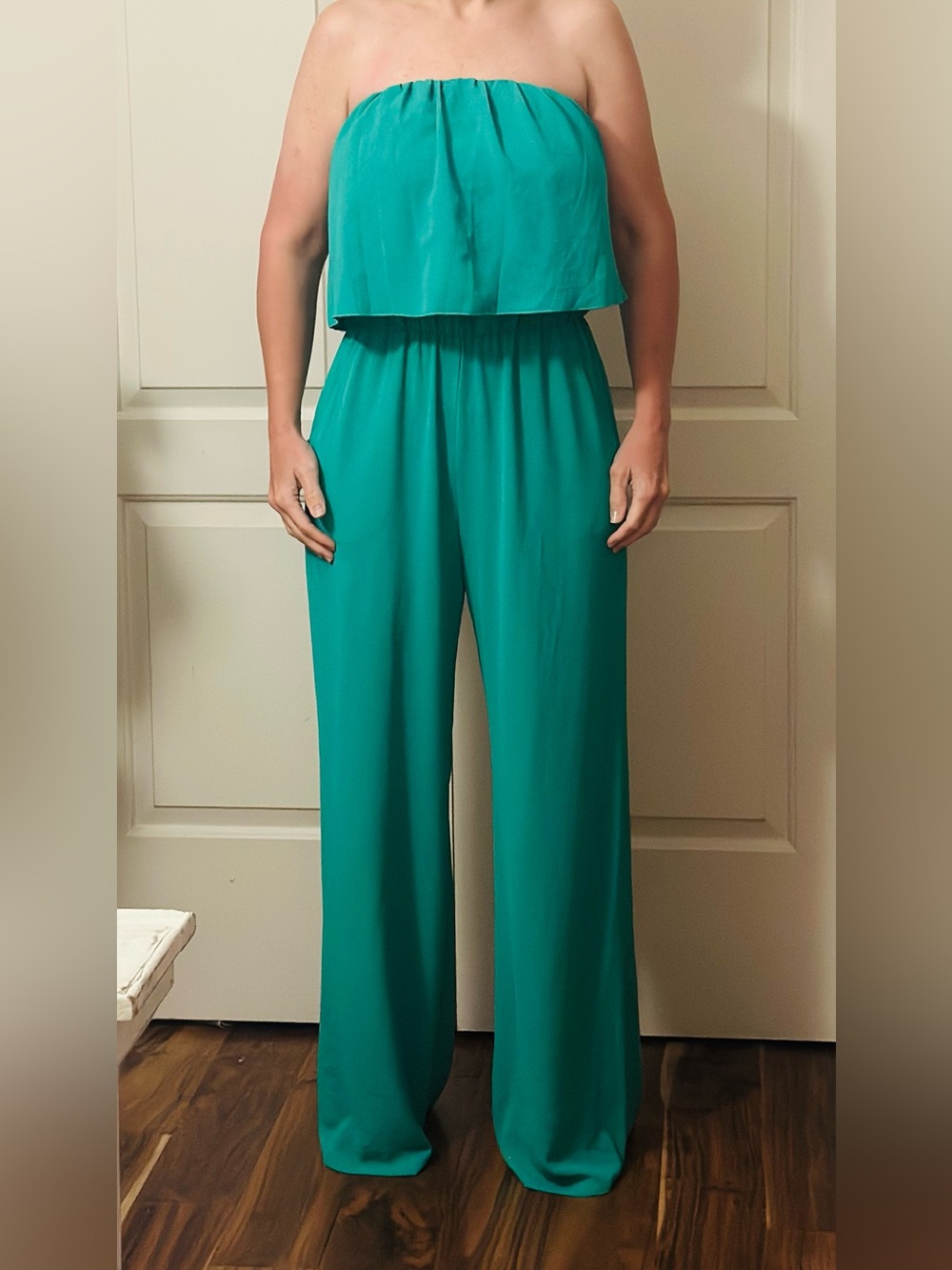 Tyche Teal Wide-Leg Jumpsuit